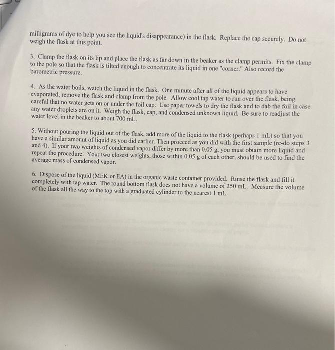 of a Condensable Vapor Reading assignment: Chang, Chemistry, 10e edition, Pp. 85-87;