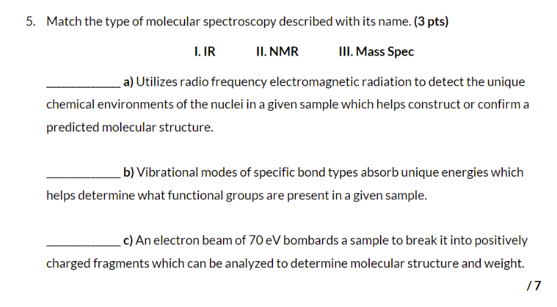 Please answer each part, with an explanation if possible. Thank you
