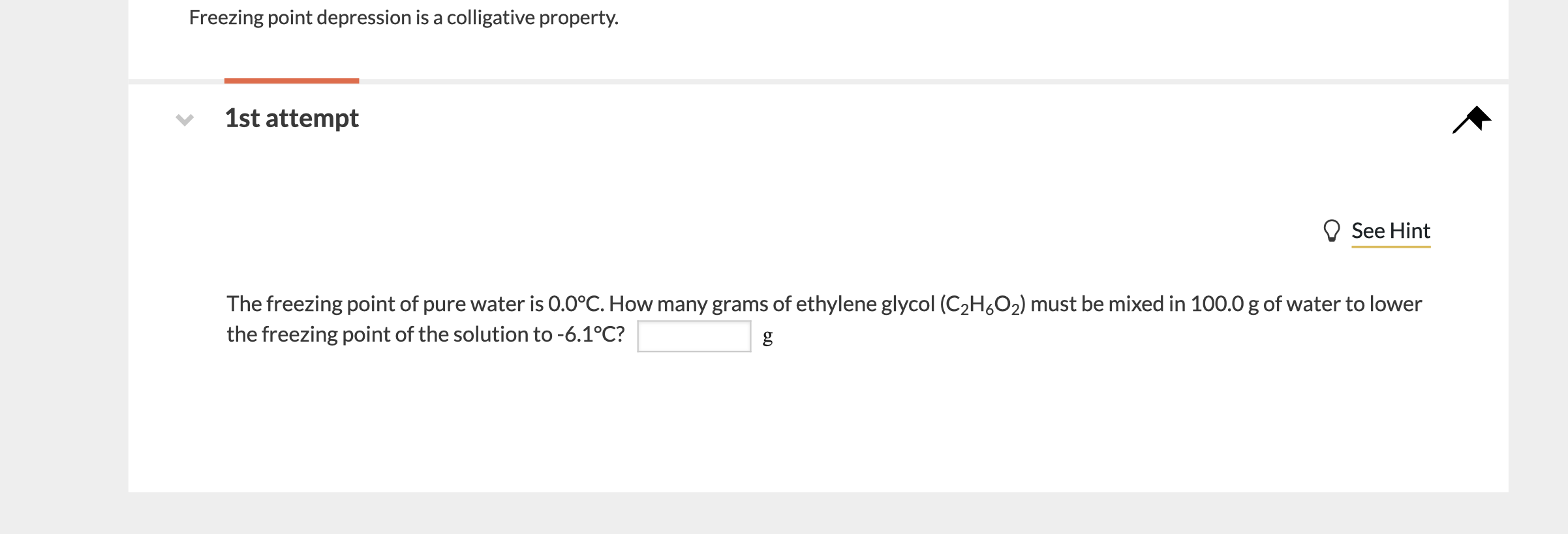 Freezing point depression is a colligative property. Freezing point depression is a