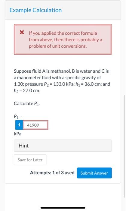 P2 PA* hi -PB U Th{| Pc Expression for P1 - P2