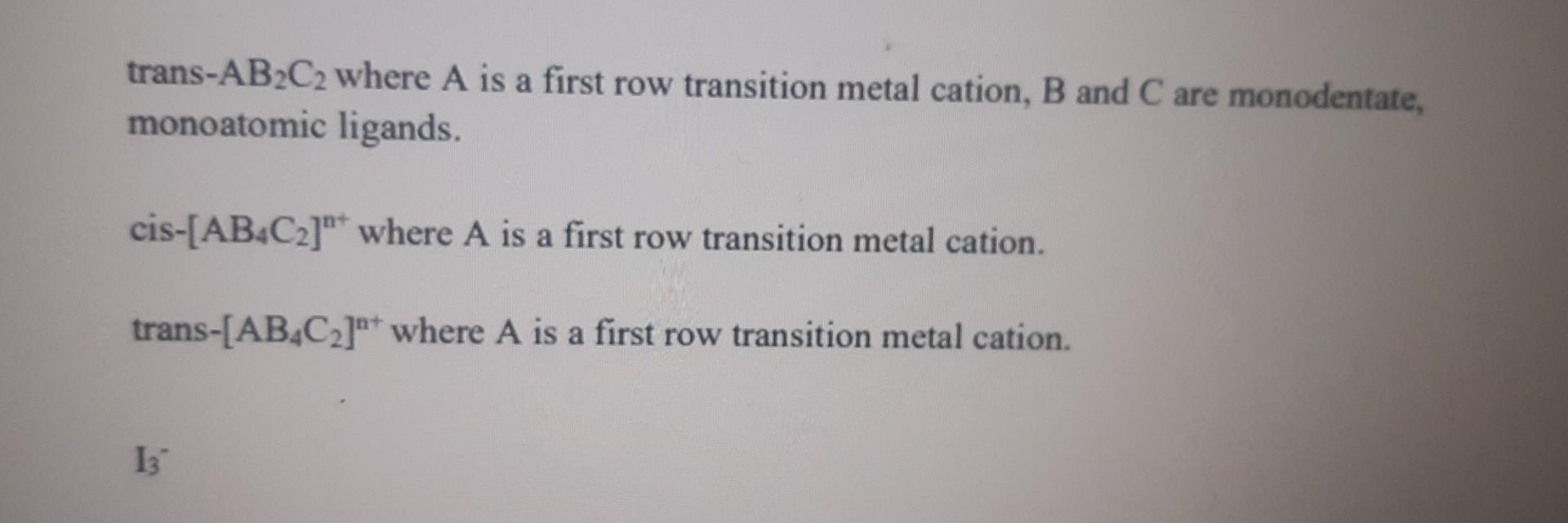 diagrams to show the location of all symmetry elements c) Derive the