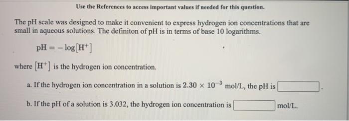  Use the References to access important values if needed for this