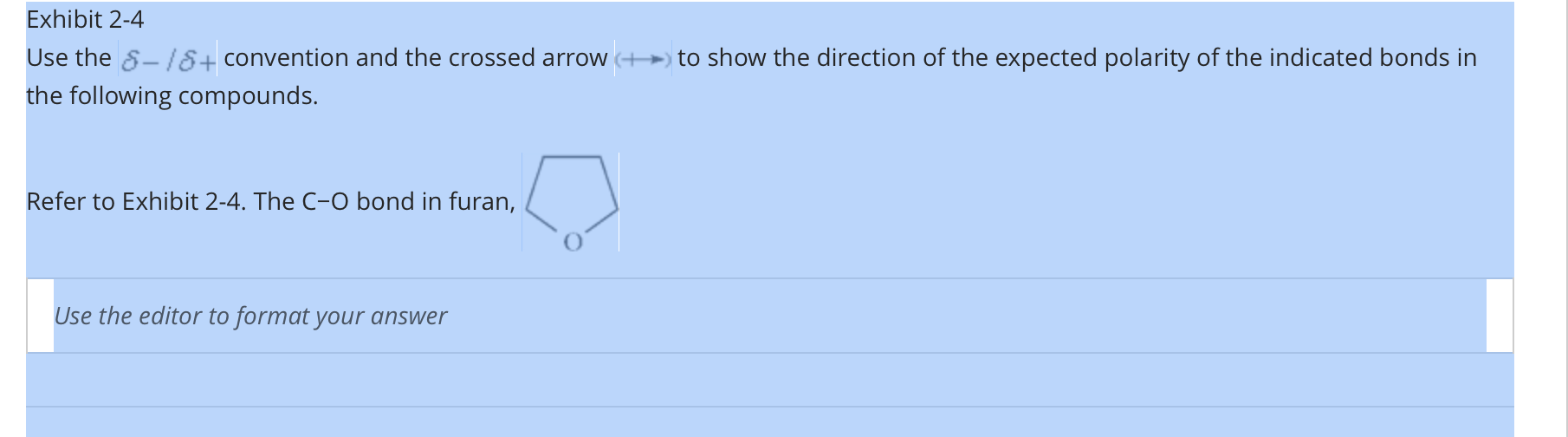  Exhibit 2-4 Use the -+ convention and the crossed arrow to