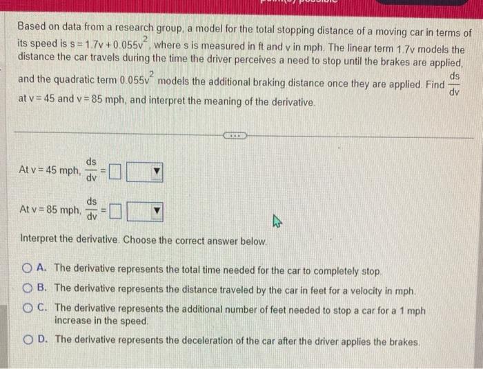  Based on data from a research group, a model for the