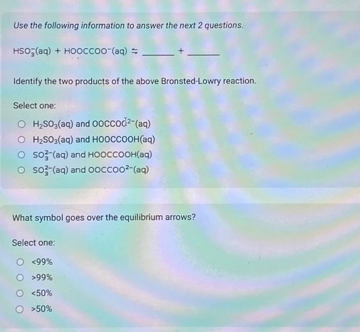 thank you so much! Use the following information to answer the next