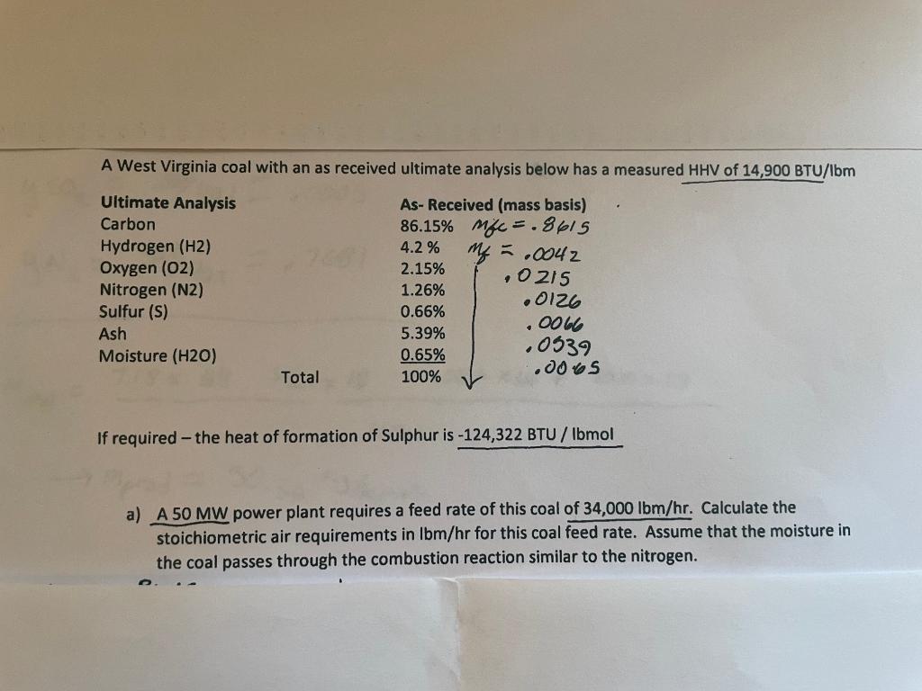 this problem comes from a thermodynamics class that is currently covering