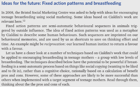  Ideas for the future: Fixed action patterns and breastfeeding In 2008,