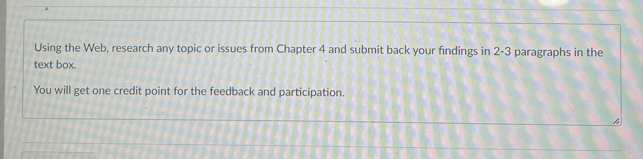 Can you use the Web, research any topic or issue from Chapter