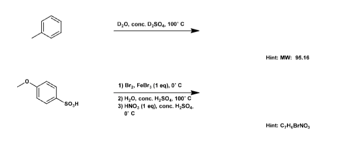  Predict the Product. Predict the product(s) for the following reactions. Please
