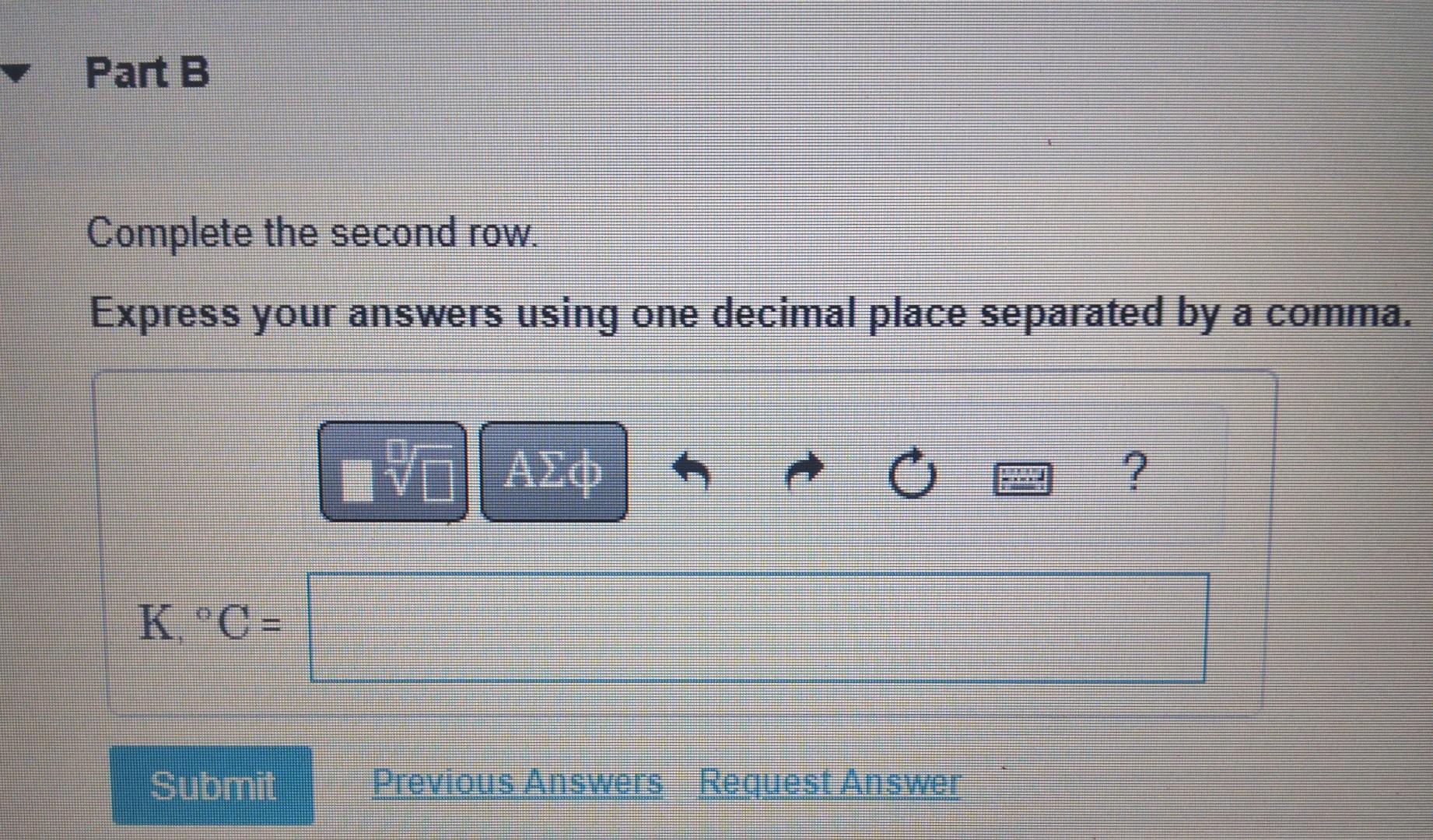 one decimal place separated by a comma. Complete the third row. Express