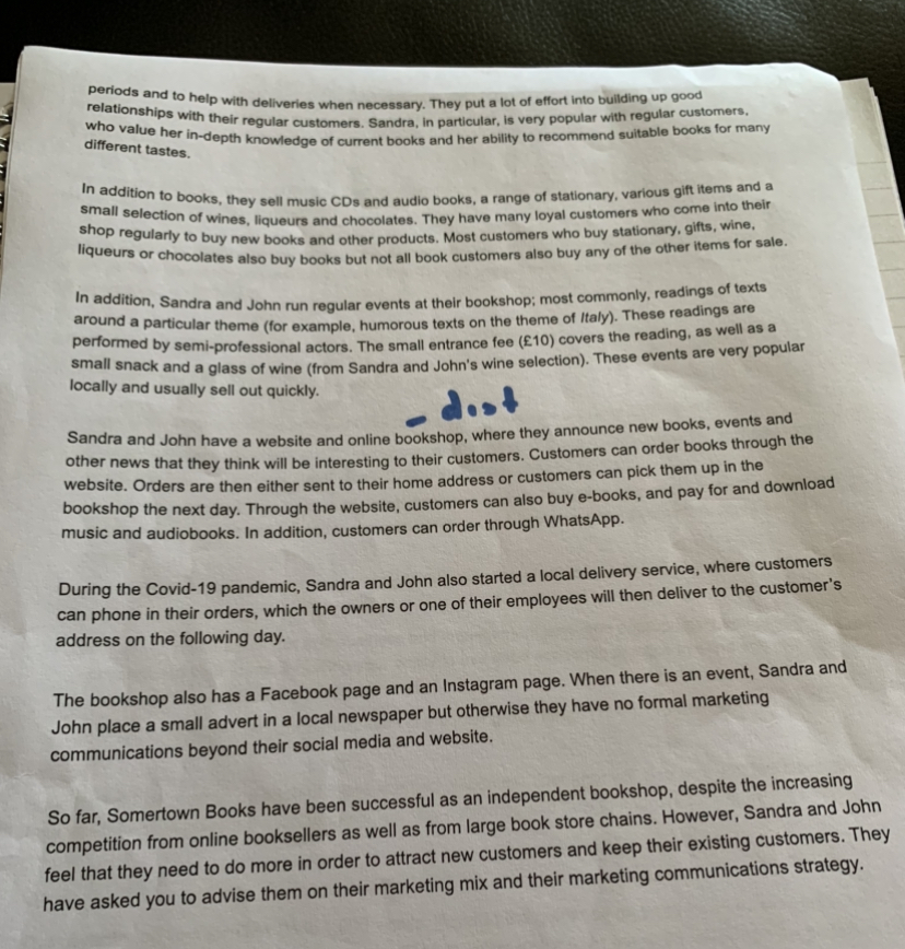 How to explain the price mix using the case study periods and