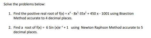 answer with by step completely thank u.. Solve the problems below: