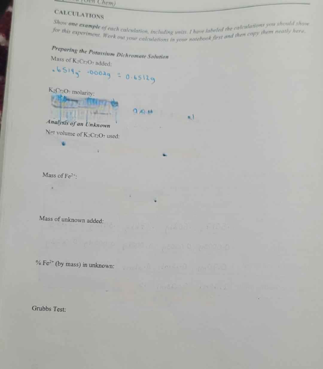 directly info your notebook inchindirg the units. Use ink. When you make