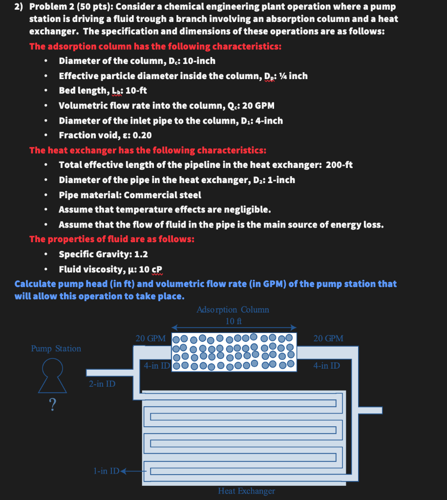  . . 2) Problem 2 (50 pts): Consider a chemical engineering