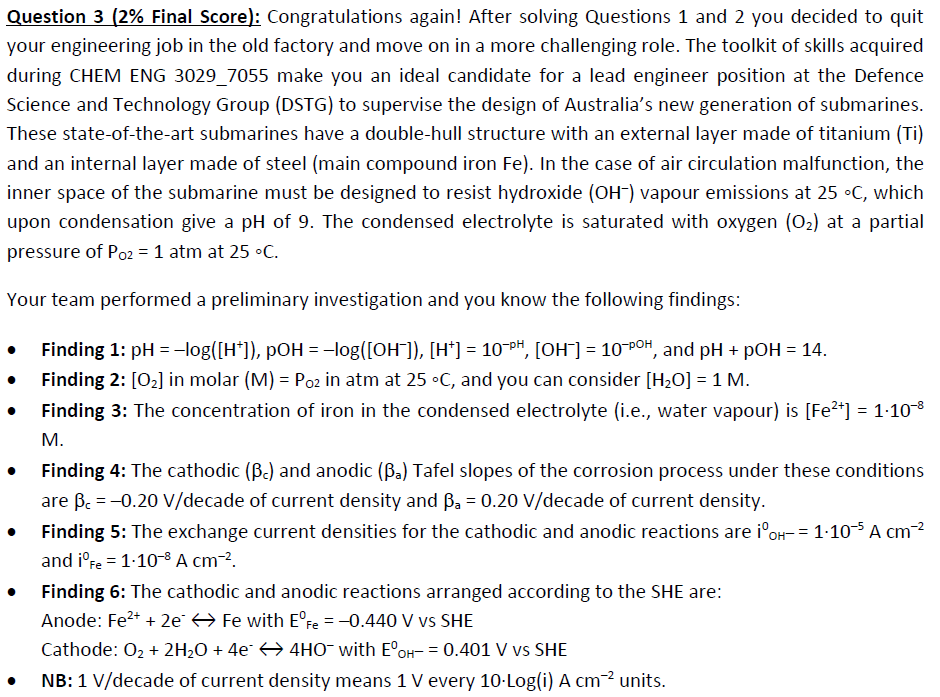 Materials Science & Engineering Problem! (Chemical Engineering) Please answer this question as