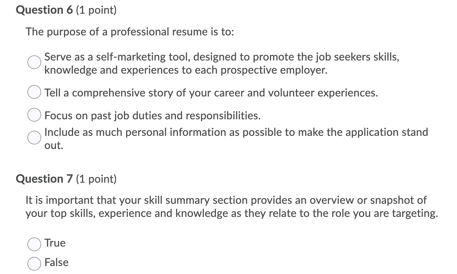 my resume if it allows me to describe what I took from