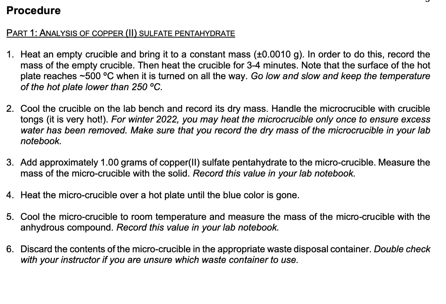 diagrom of theh procedure and the set up. Experimental Design In this