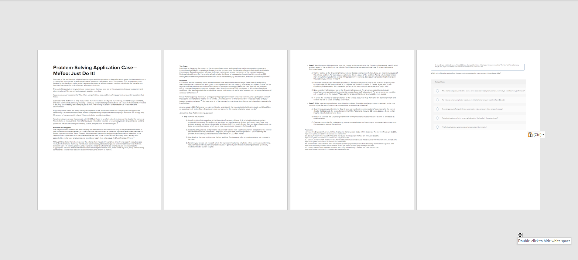  Problem-Solving Application Case- MeToo: Just Do It! 