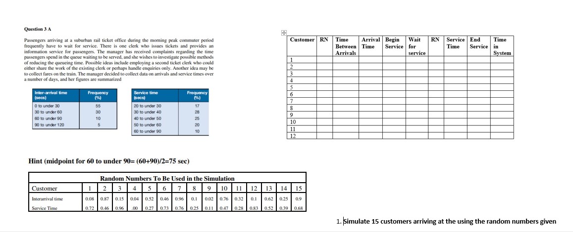  Please use the table to answer the question. Question: Question 3A