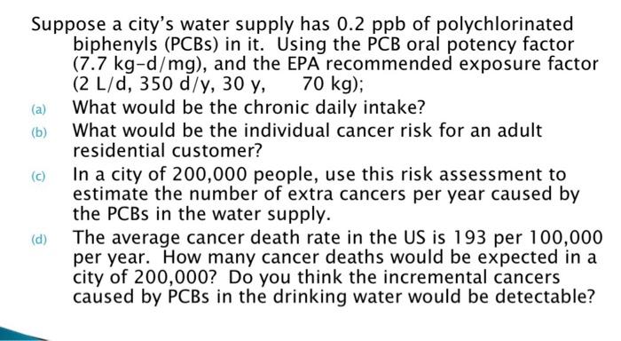 please read given information very well and solve . Suppose a city's