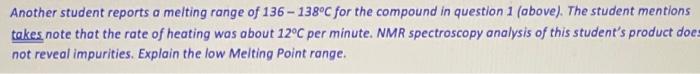 melting Point analysis with the same capillary reveals a much higher melting