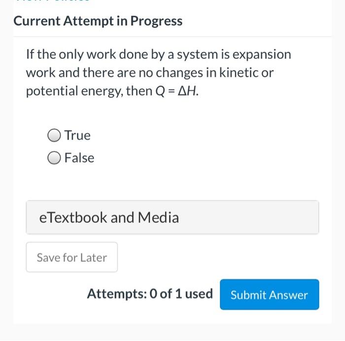  Current Attempt in Progress If the only work done by a