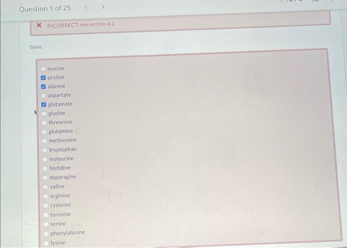 lysine. glutamine glycine methionine serine sometimes charged at physiological pH serine alanine