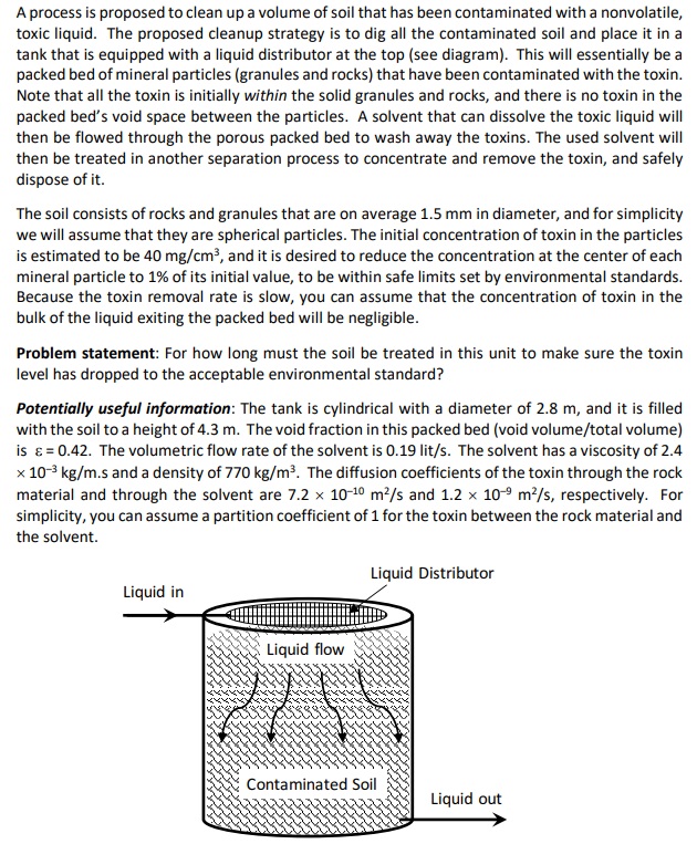  Please show all work. a mass transfer problem 