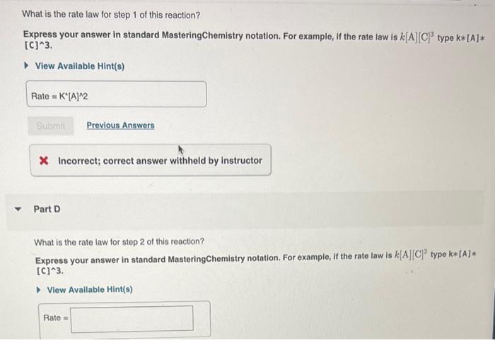 Order and rate law of a reaction Very often, a ceaction does