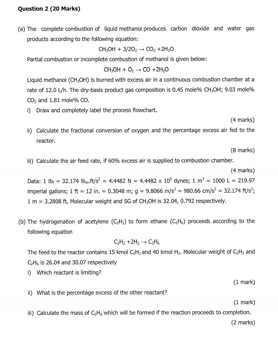  Chemical Process Principle Help with this question.Need the solution ASAP..Thnkyou so