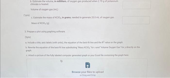 of paper for 1,6c and 7c. Oxygen gas can be generated by