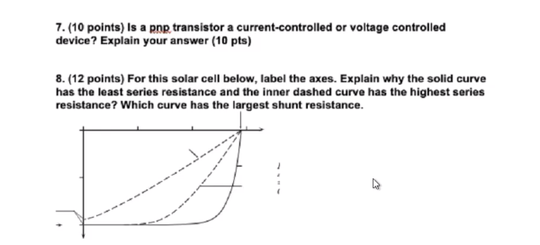 clearly 6. (9 points) In a BJT The base region is sandwiched