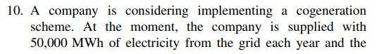  Chemical Process Design and Integration. Robin Smith. Chapter 23 Exercise 10