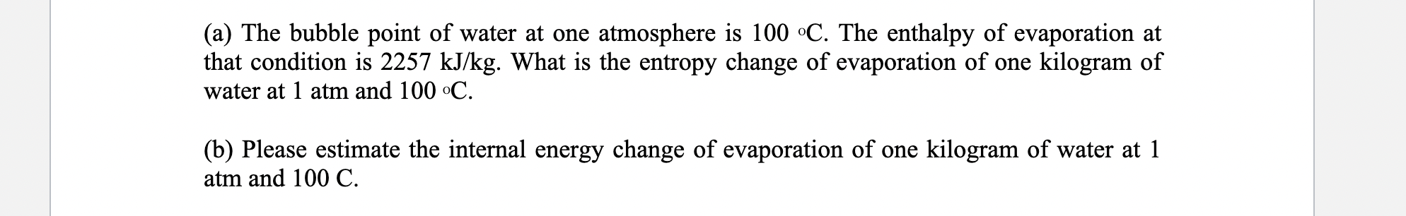 please solve this problem with the specific calculation (a) The bubble point
