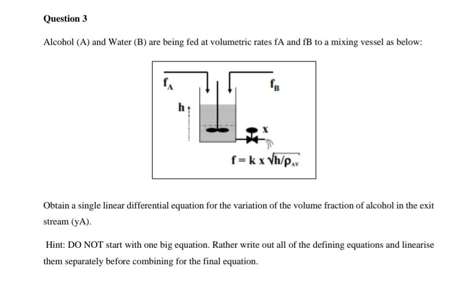 Please do and I will like Question 3 Alcohol (A) and