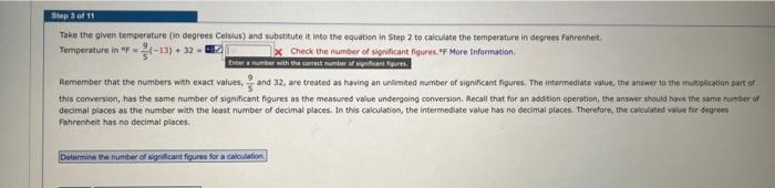  Take the given temperature (in degrees Ceisks) and substitute it into