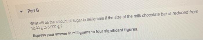  Find in mg Part B What will be the amount of