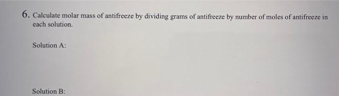 please :) Data: 1. Freezing point of distilled water (T.20) 0.3 C
