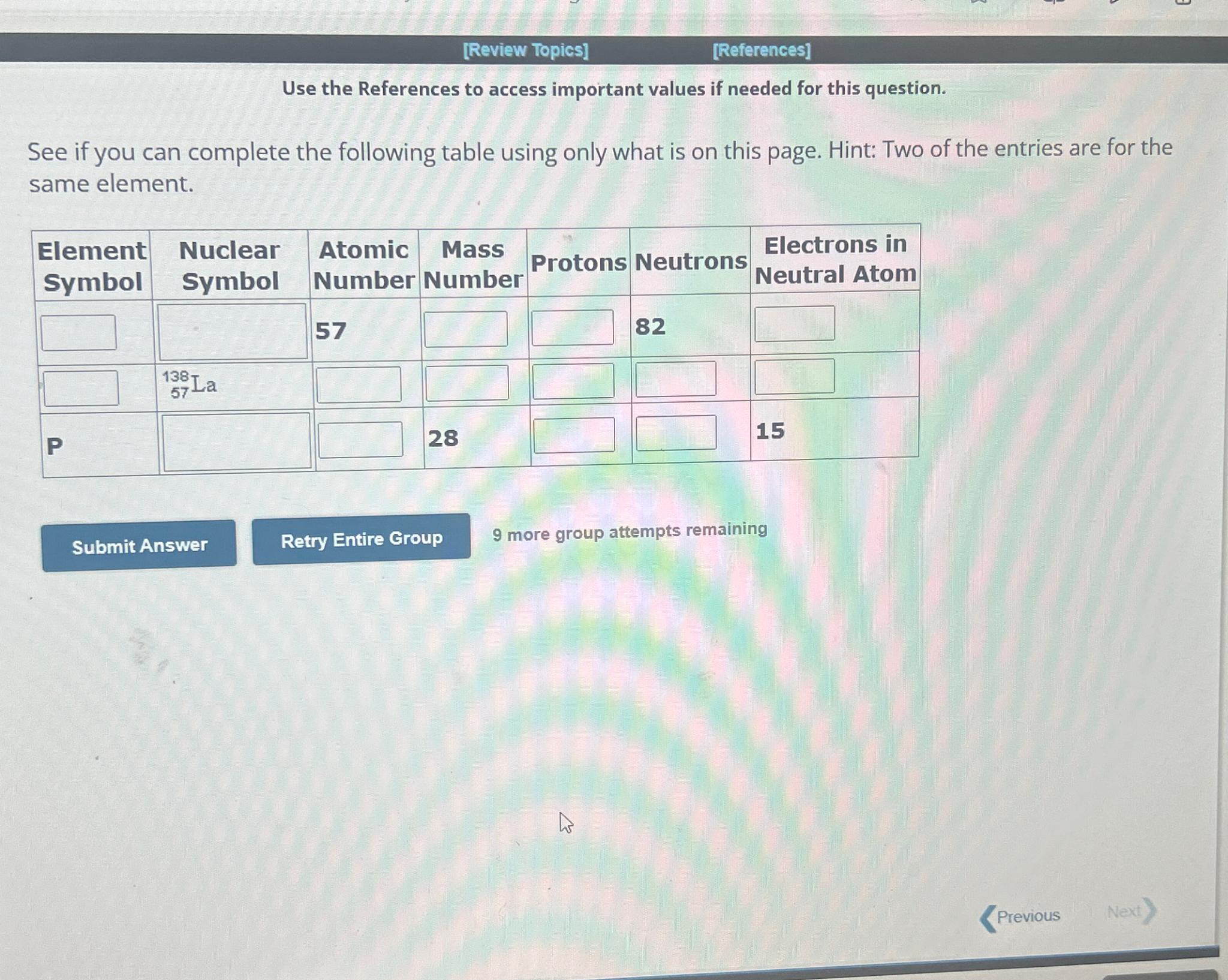  [Review Topics] [References] Use the References to access important values if