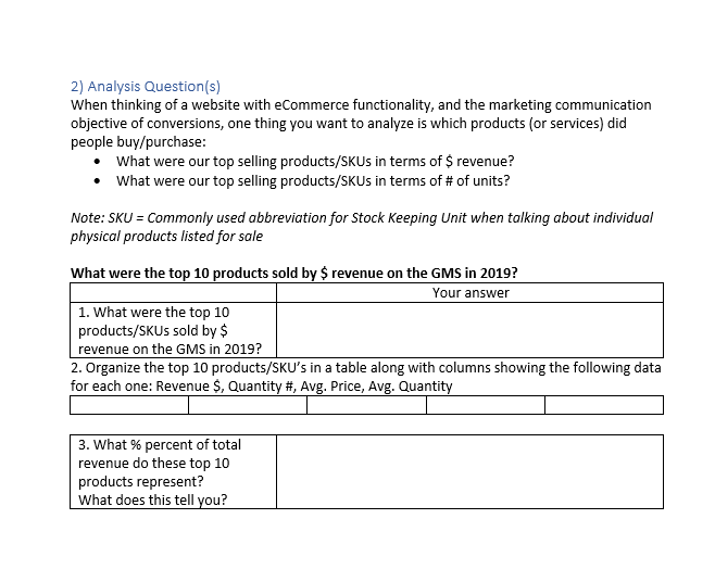 Try to think like the you're the Marketing Manager who works on