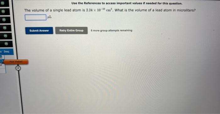  Use the References to access important values if needed for this