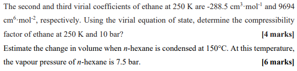  below are the support documents The second and third virial coefficients