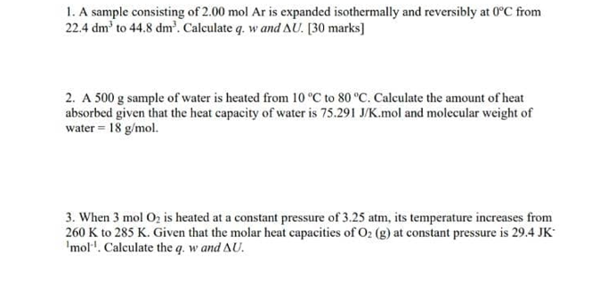 i want the answer for all question 1. A sample consisting of
