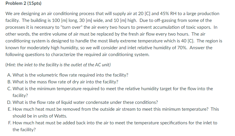  PLEASE ANSWER ALL THE QUESTIONS Problem 2 (15pts) We are designing