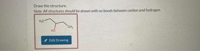 with no bonds between carbon and hydrogen