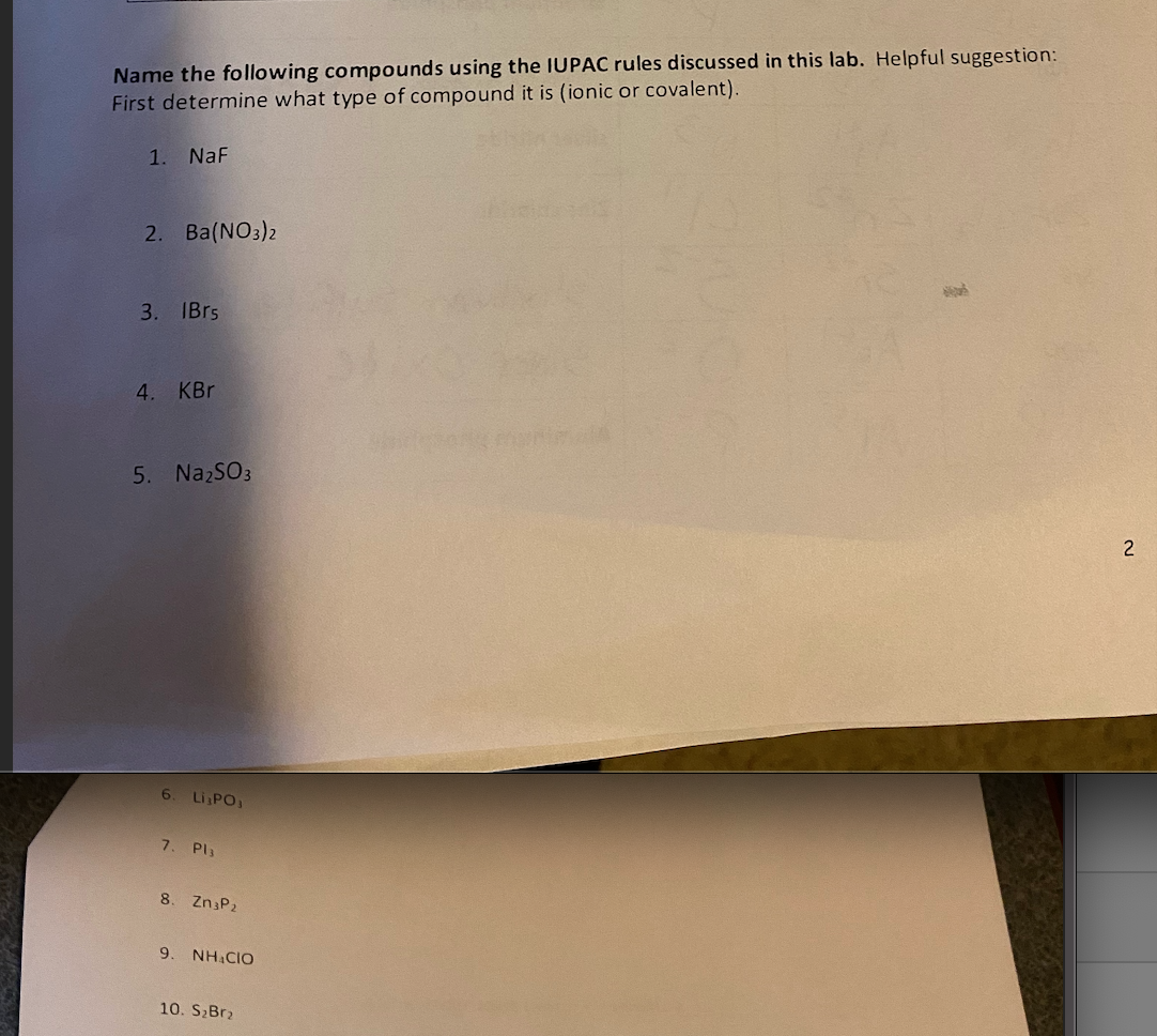Name the following compounds using the IUPAC rules discussed in this