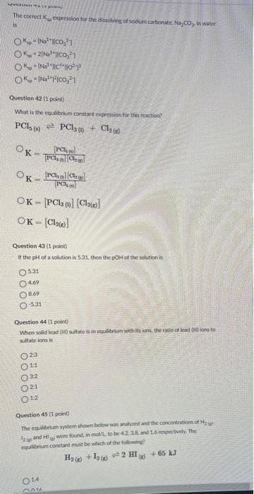  need help with all please!!! The coricct K6 expression for the