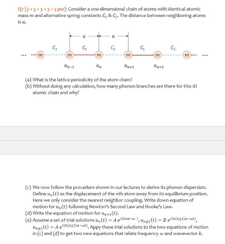 Q7 [3 +3 +3 + 3 + 5 pts]: Consider a