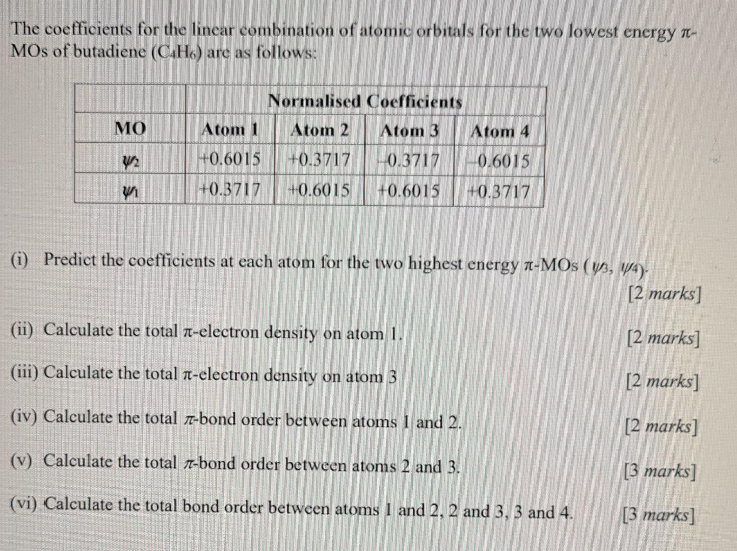  v and vi please The coefficients for the linear combination of