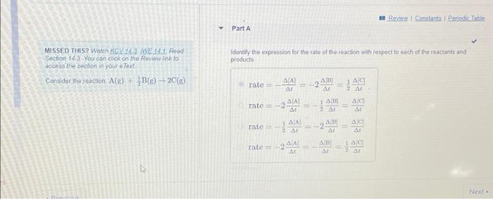  Roi Constanta Ponodic Table Part A Identify the expression for the